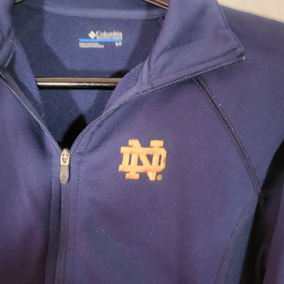 Columbia collegiate Notre Dame  Zip top womens - Picture 2 of 6